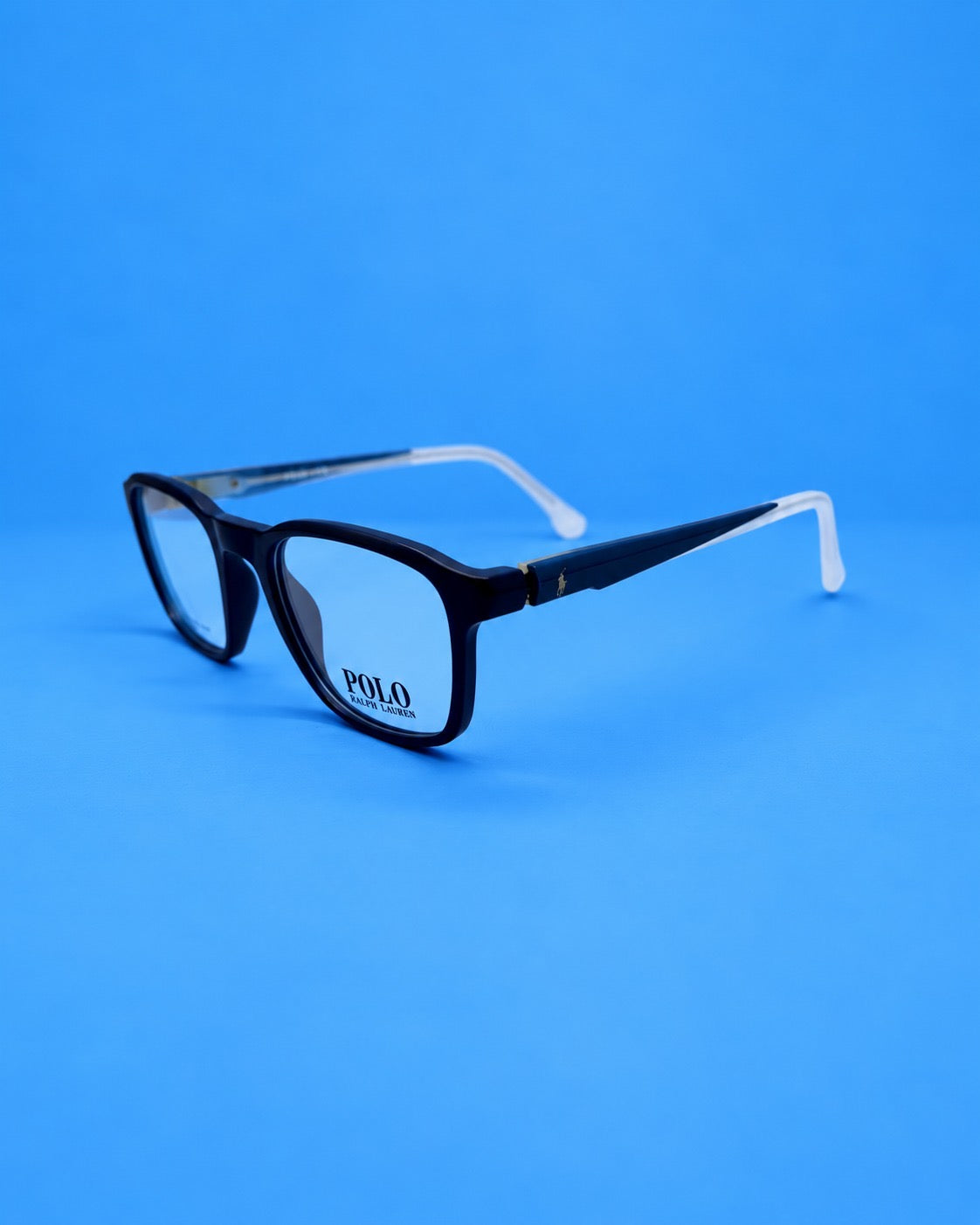 Polo Ralph Lauren Black Rounded Rectangular Optical Frame