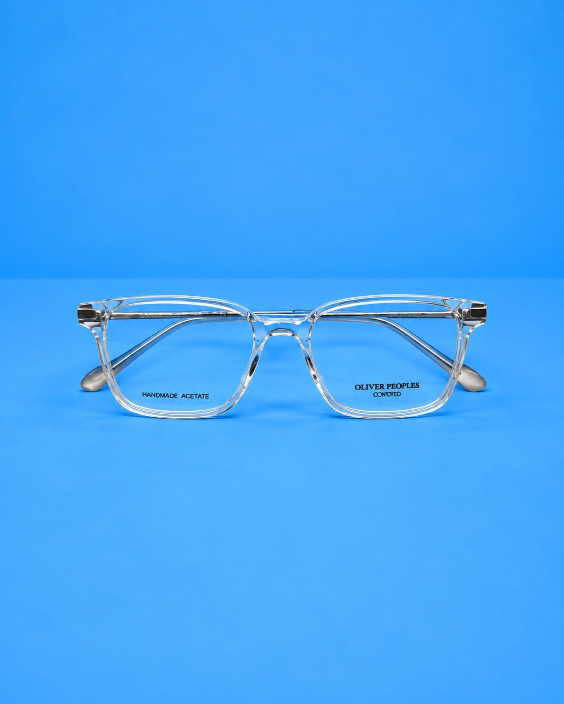 Oliver Peoples Crystal Clear Rectangular Optical Frame