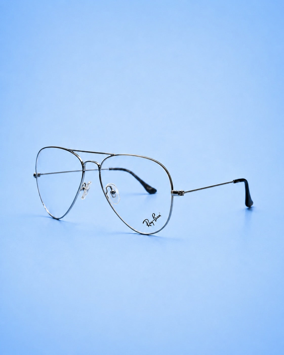 Ray-Ban Silver Metal Aviator Optical Frame