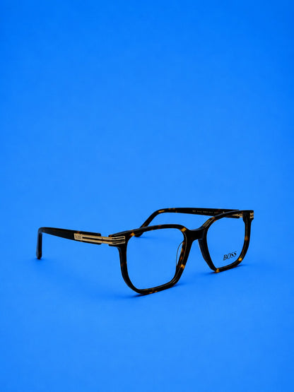BOSS Tortoise Rectangular Optical Frame