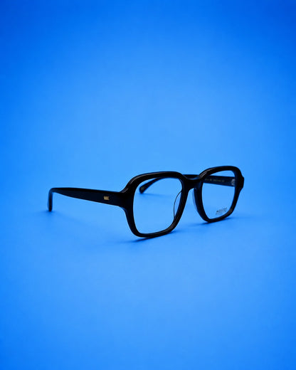 MOSCOT Black Rounded Rectangular Optical Frame