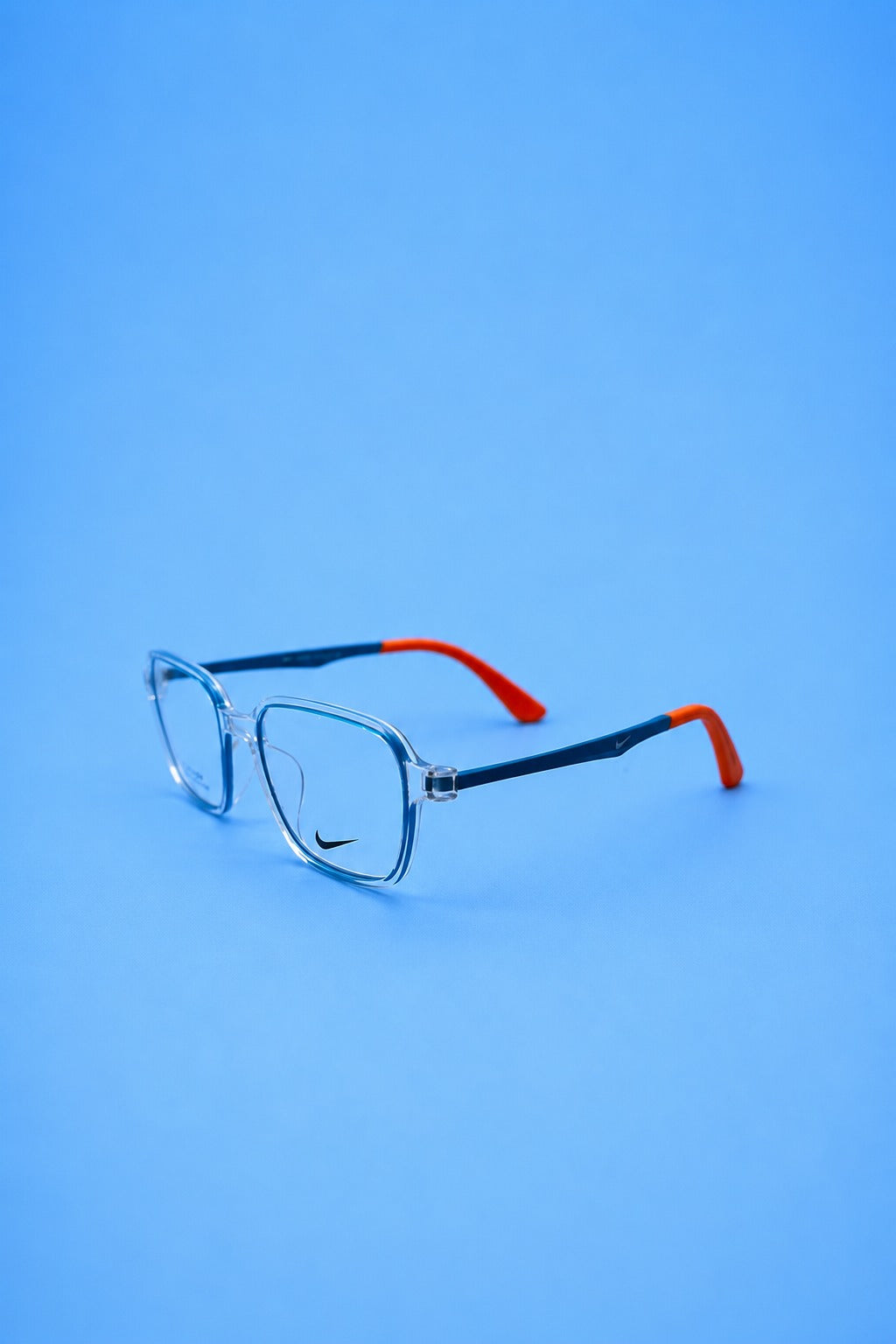 Nike Kids Collection - Square Clear Frame with Orange Accents