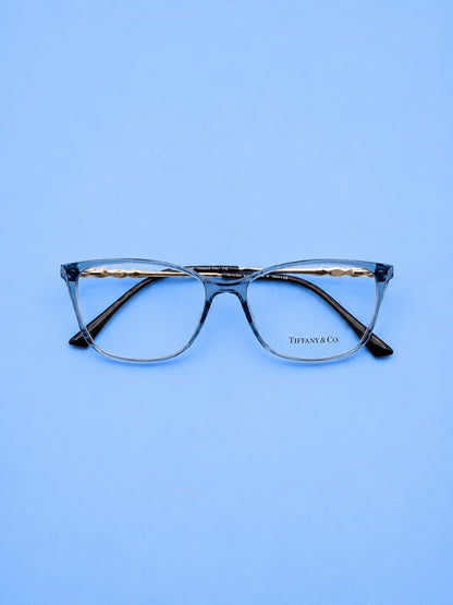 Tiffany & Co. Grey Transparent Cat-Eye Optical Frame