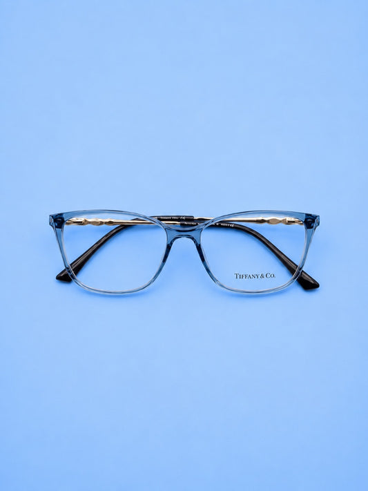 Tiffany & Co. Grey Transparent Cat-Eye Optical Frame