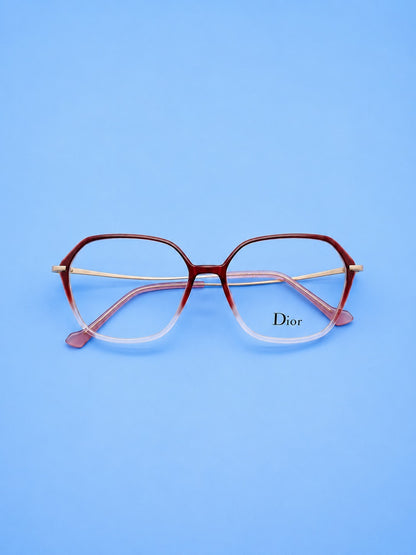 Dior Red Gradient Cat-Eye Optical Frame