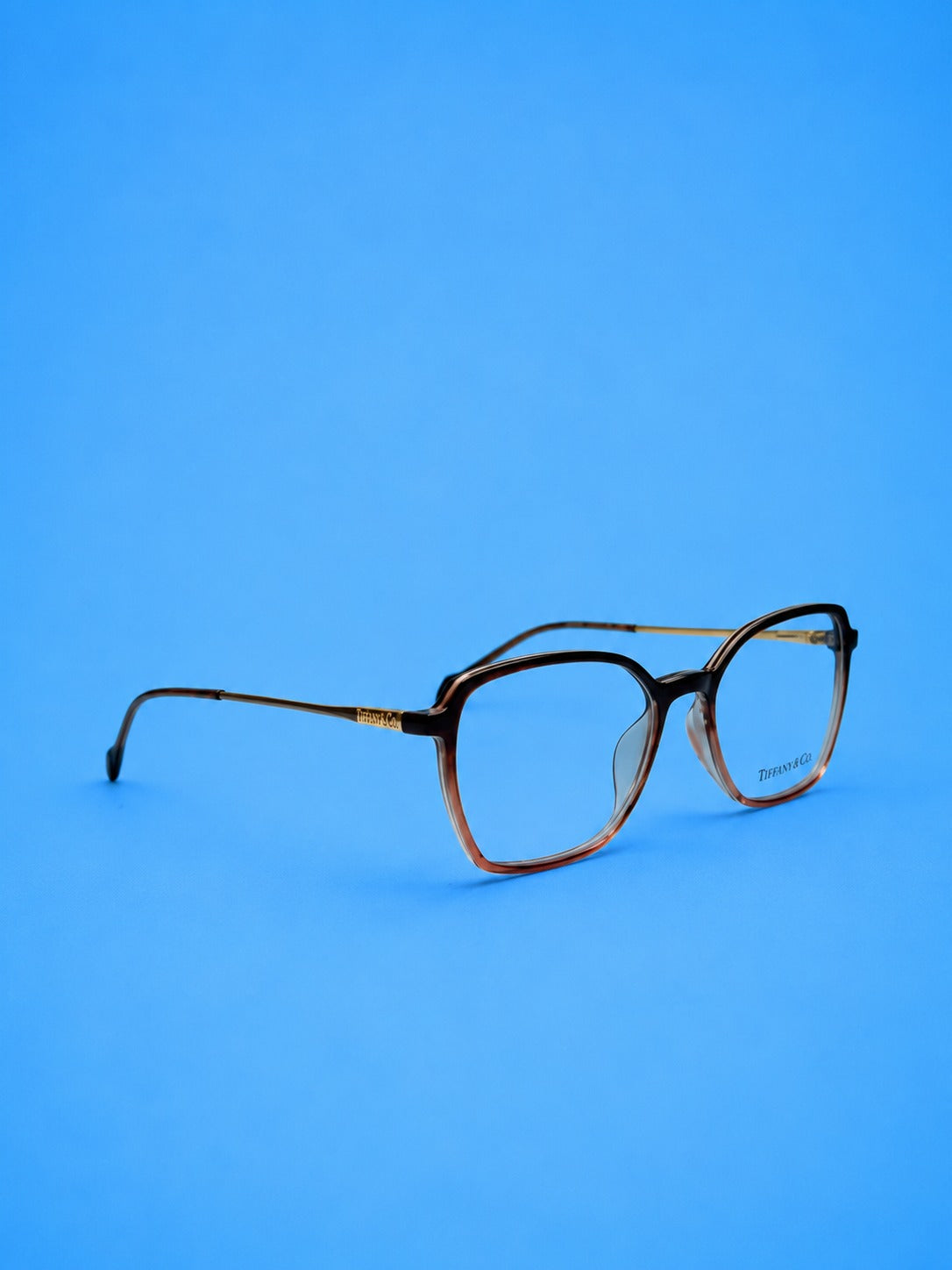 Tiffany & Co. Brown Two-Tone Optical Frame