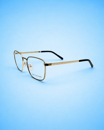 Tommy Hilfiger Slim Metal Frame – Black C Gold (Standard Size)
