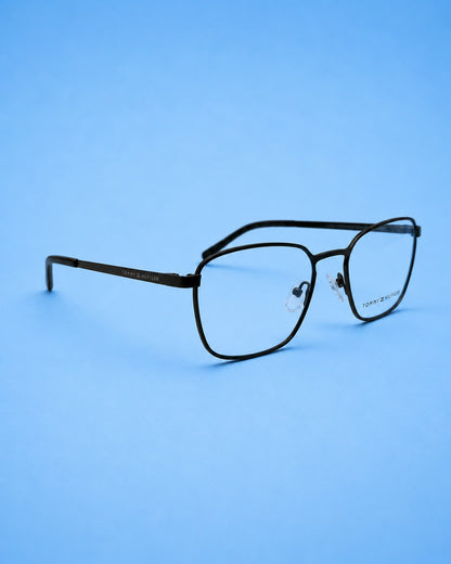 Tommy Hilfiger Slim Metal Frame – Matte Black (Standard Size)