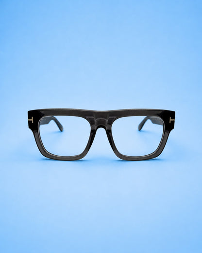 Tom Ford Inspired Bold Frame – Gloss Black (Standard Size)