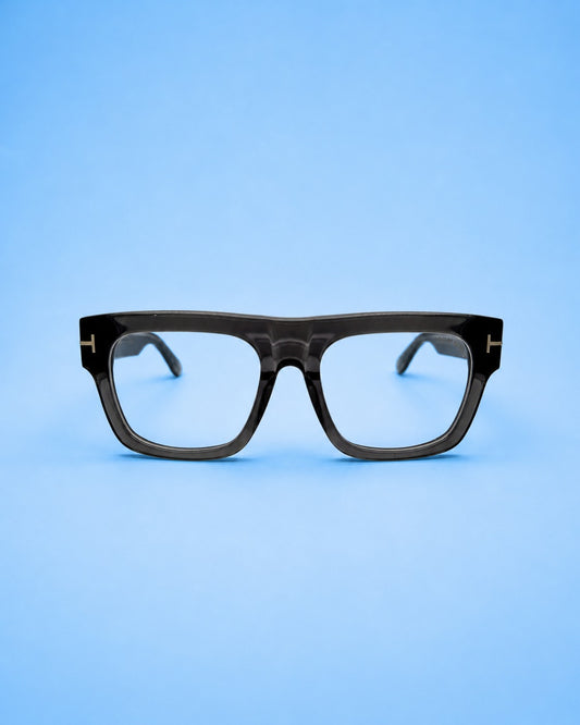 Tom Ford Inspired Bold Frame – Gloss Black (Standard Size)