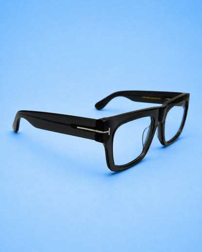 Tom Ford Inspired Bold Frame – Gloss Black (Standard Size)