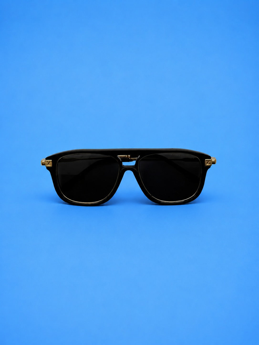 Black & Gold Square Sunglasses