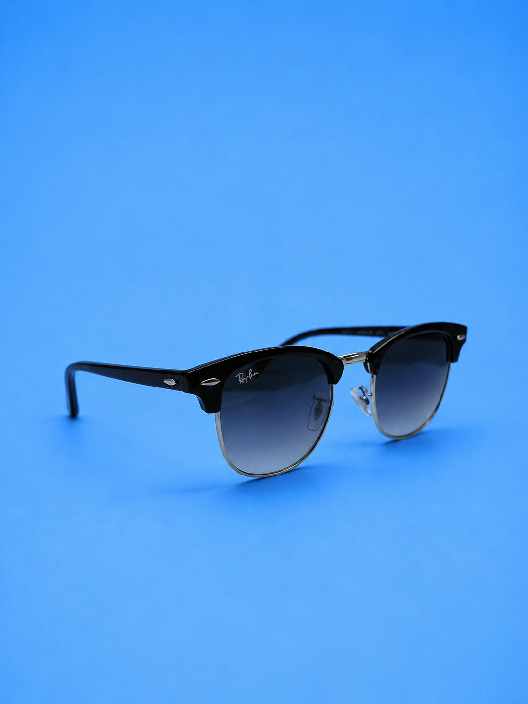 Ray-Ban Black Clubmaster Style Sunglasses