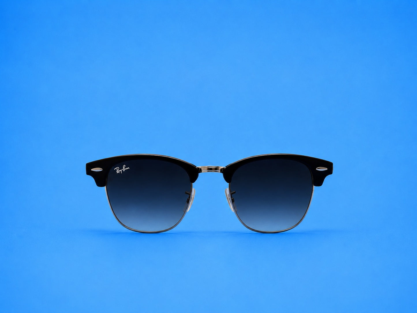 Ray-Ban Black Clubmaster Style Sunglasses