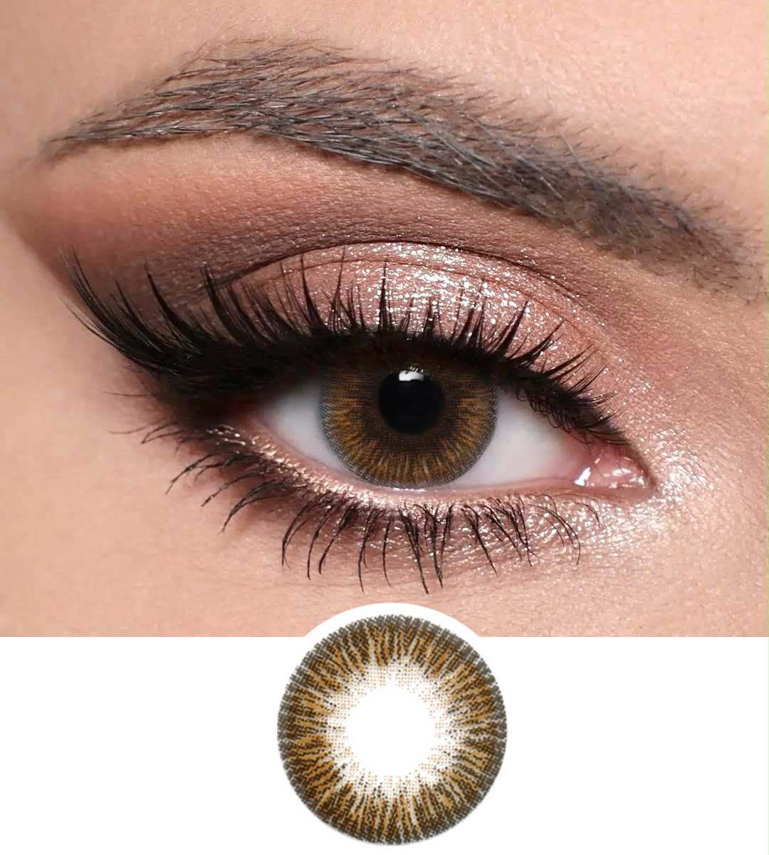 Optiano - Enchanted Brown Premium Color Contact Lenses