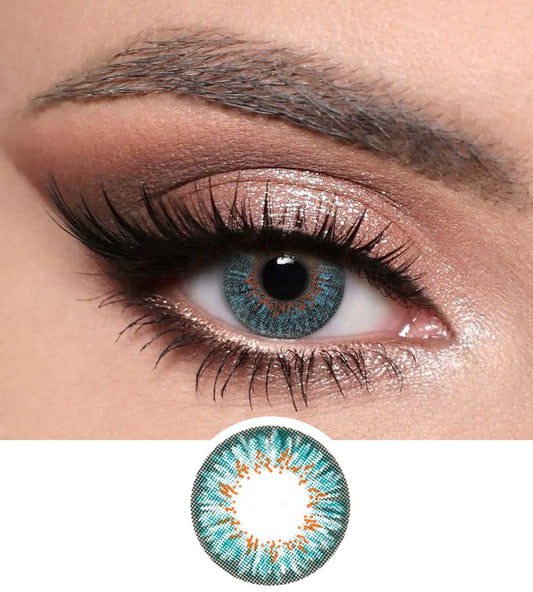 Optiano - Spark Turquoise Premium Color Contact Lenses