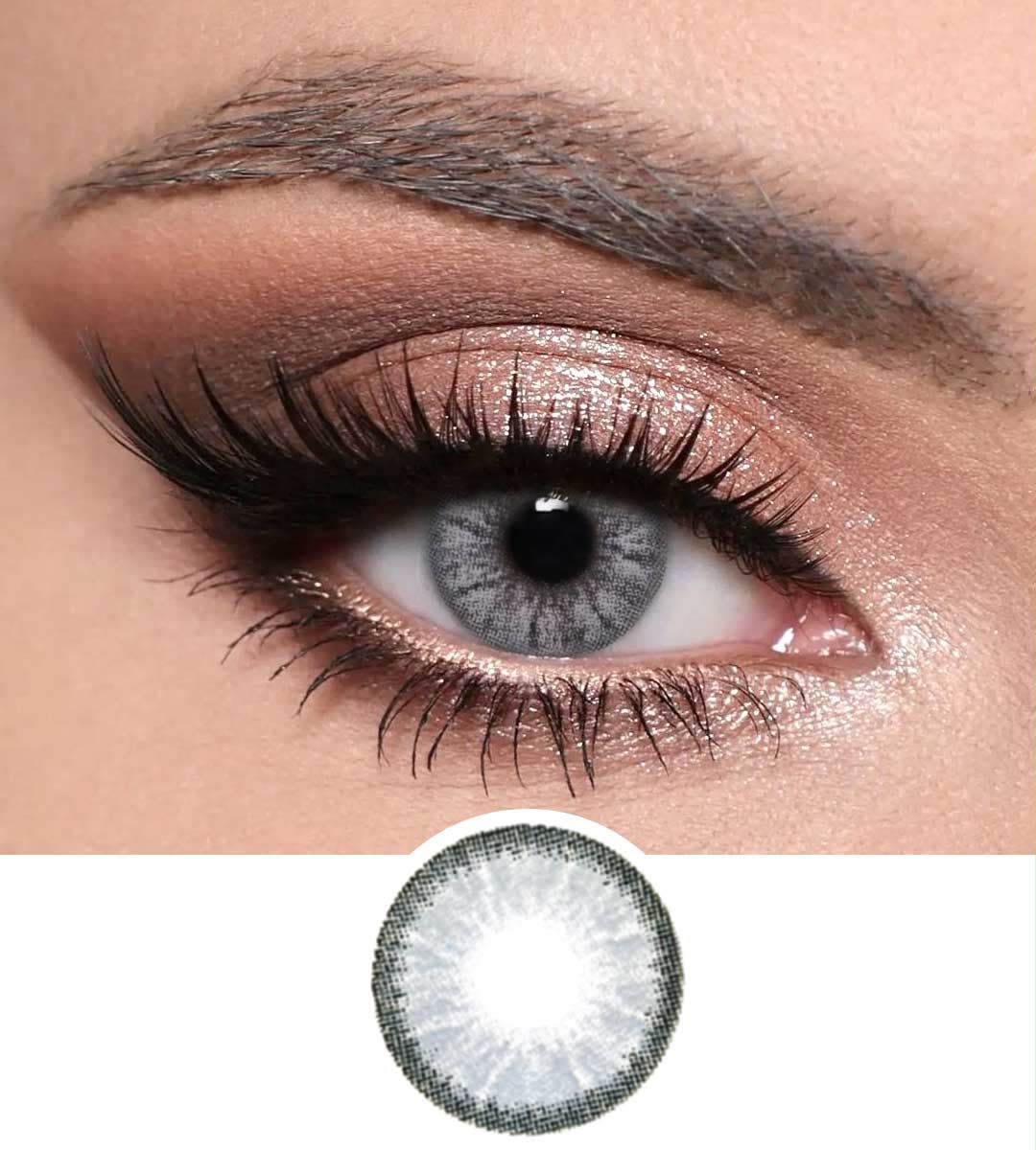 Optiano - Pearl Gray Premium Color Contact Lenses