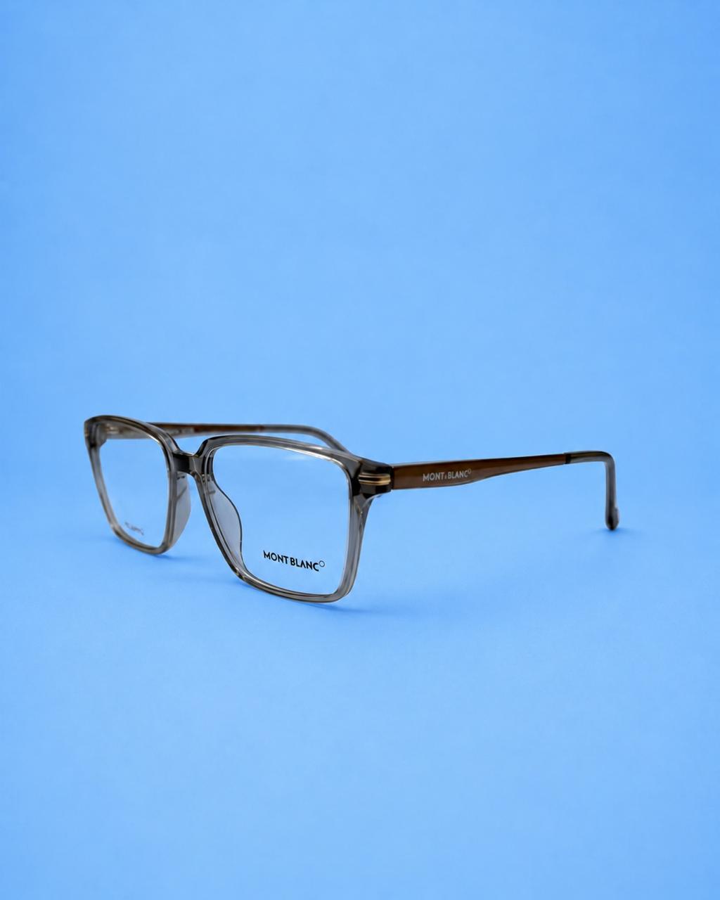 Montblanc Smoke Grey Rectangular Optical Frame