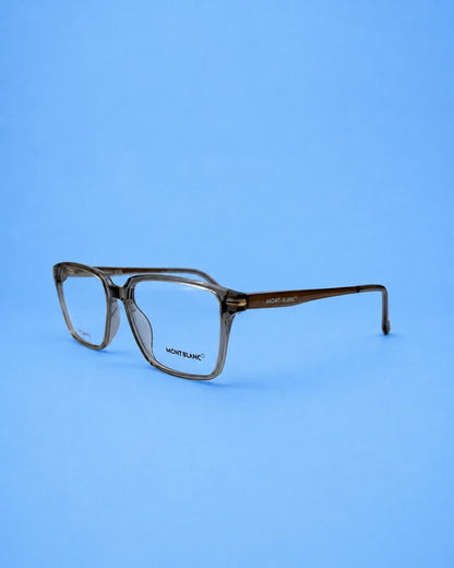 Montblanc Smoke Grey Rectangular Optical Frame