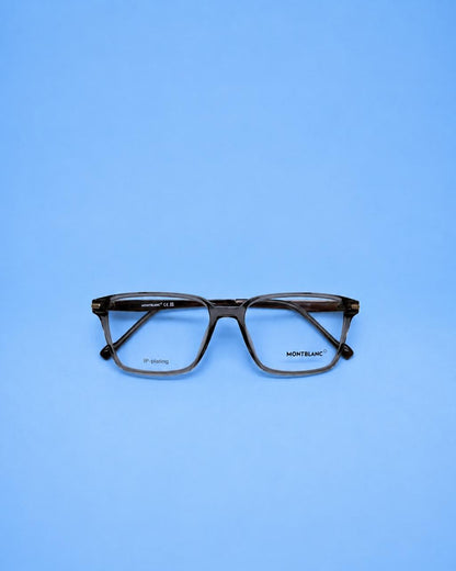 Montblanc Smoke Grey Rectangular Optical Frame