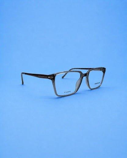 Montblanc Smoke Grey Rectangular Optical Frame