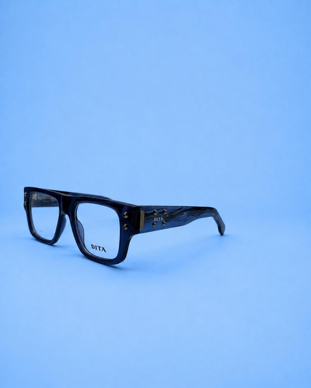 DITA Black Rectangular Optical Frame