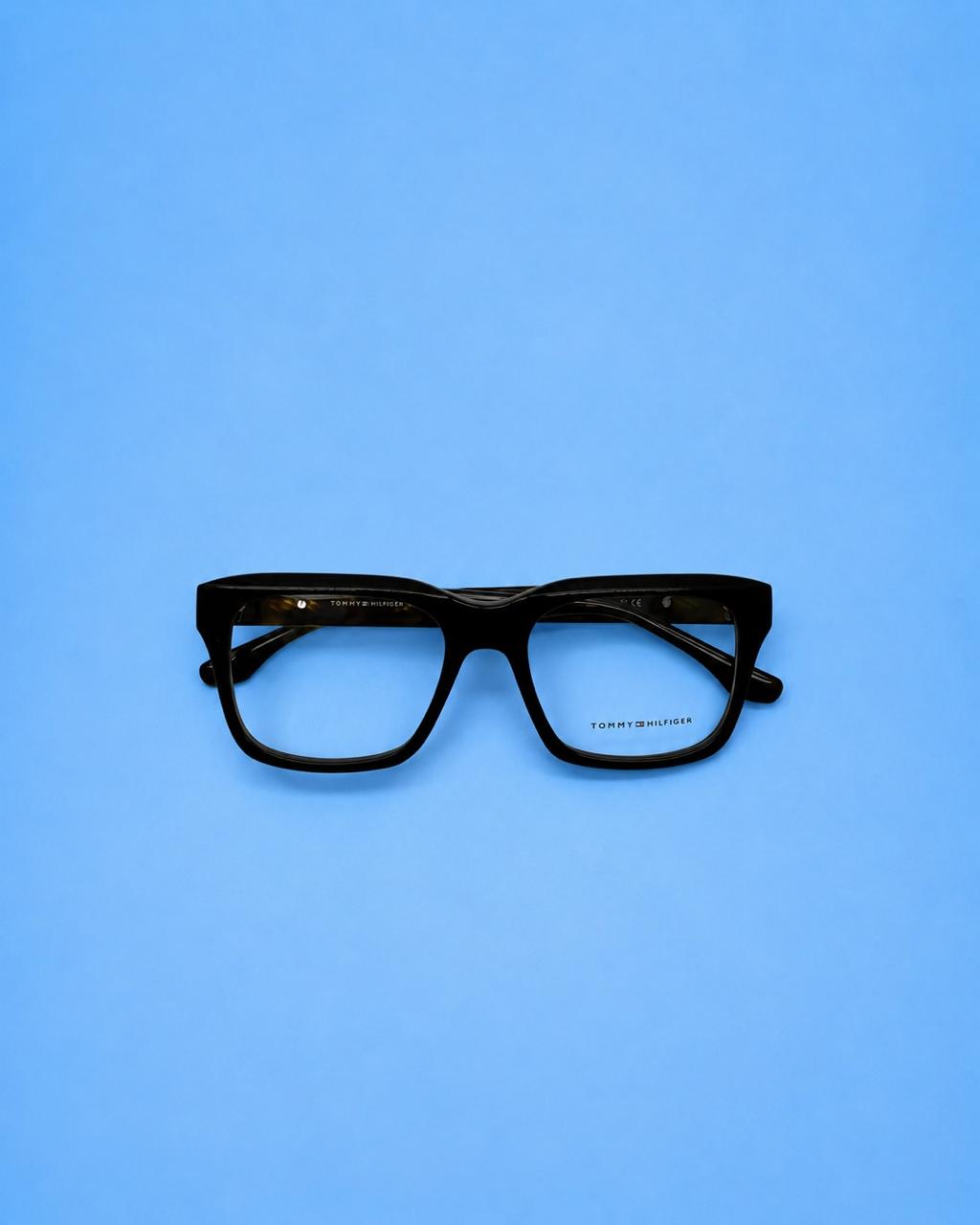 Tommy Hilfiger Tortoise Rectangular Optical Frame