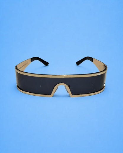Dior Gold-Tone Shield Sunglasses